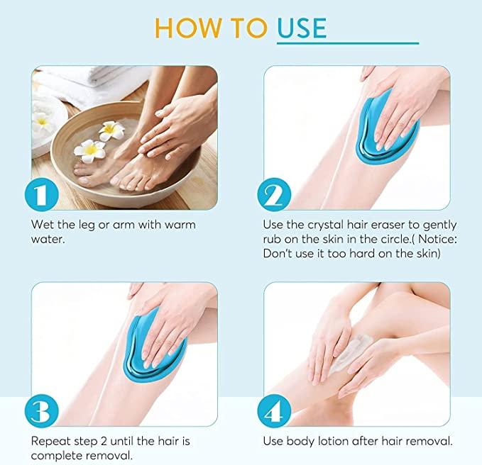 Magic Crystal Hair Remover for Arms, Legs, Back and more (Multicolour)